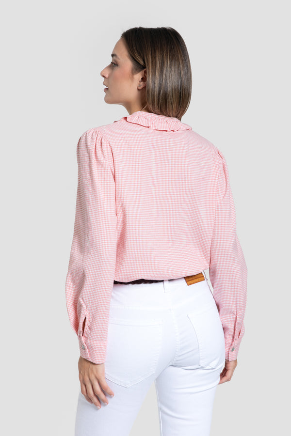 Blusa Cuadros Vichy Maquillaje