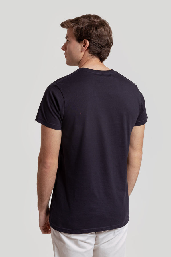 Ethnic logo t-shirt -26 s/s-0.33613 - NAVY