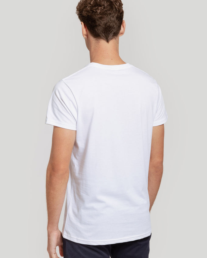 T-shirt logótipo étnico -26 m/c-0.33613 - BRANCO