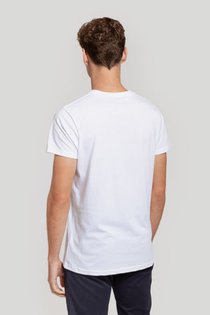 T-shirt logótipo étnico -26 m/c-0.33613 - BRANCO