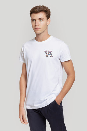 T-shirt logótipo étnico -26 m/c-0.33613 - BRANCO