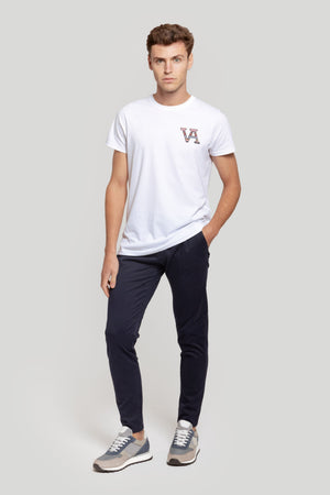 T-shirt logótipo étnico -26 m/c-0.33613 - BRANCO