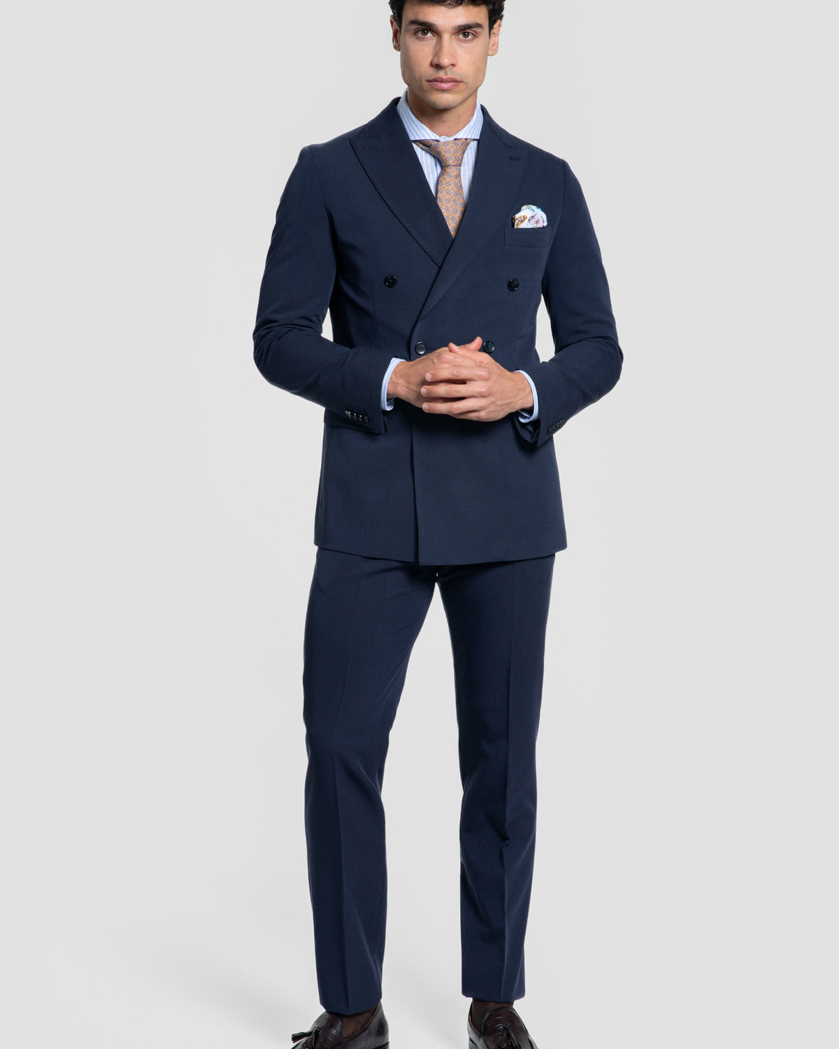 Traje Cruzado Azul