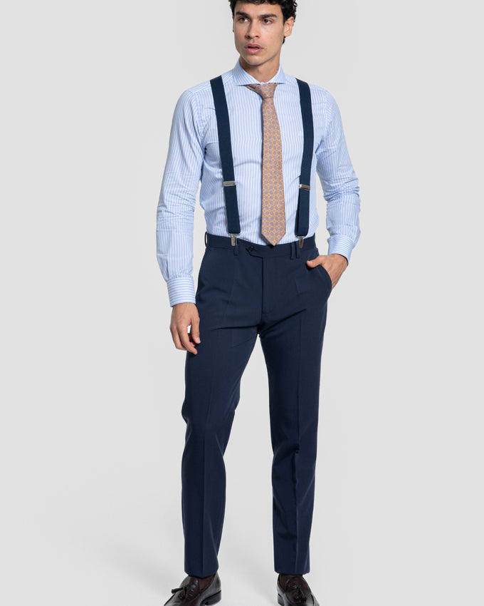 Traje Cruzado Azul