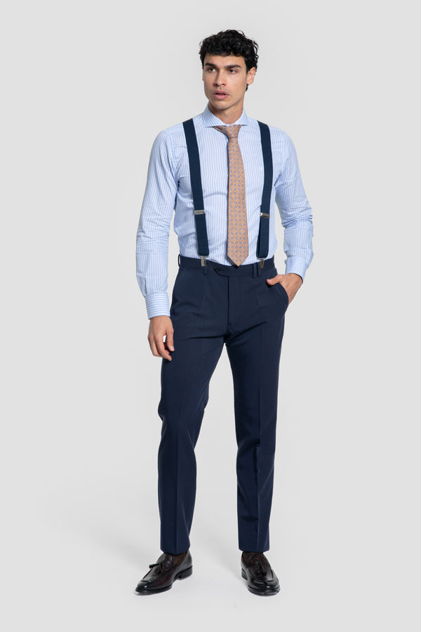Traje Cruzado Azul