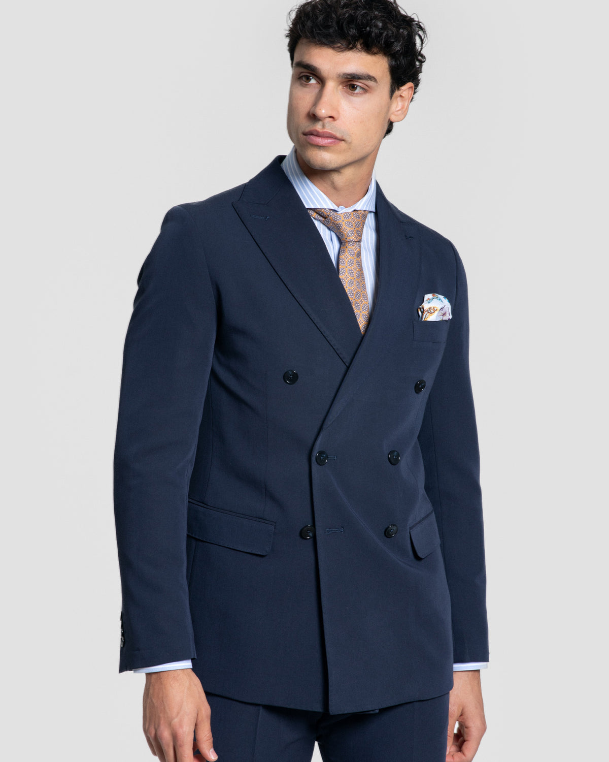 Traje Cruzado Azul