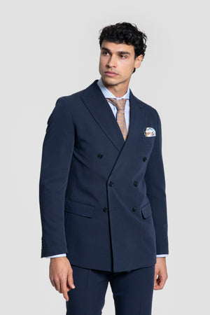 Traje Cruzado Azul