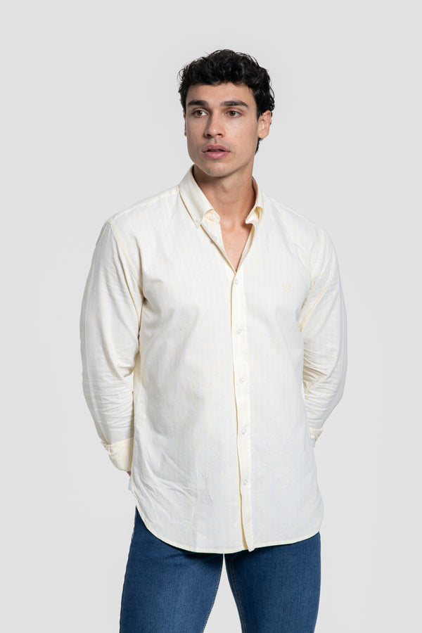 Camisa Sport de Rayas Amarillas