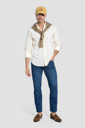 Camisa Sport de Rayas Amarillas