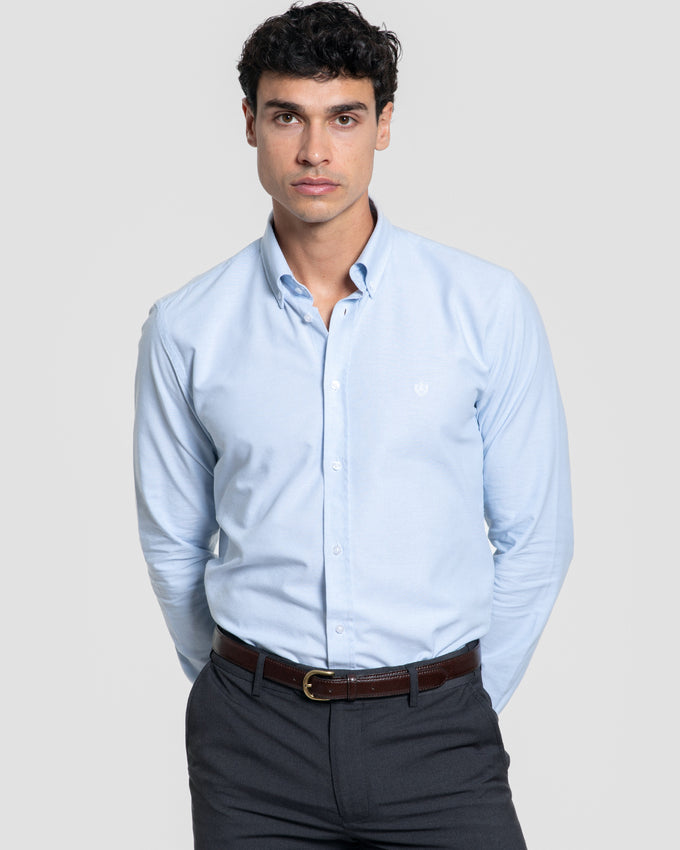 Camisa Celeste de Vestir