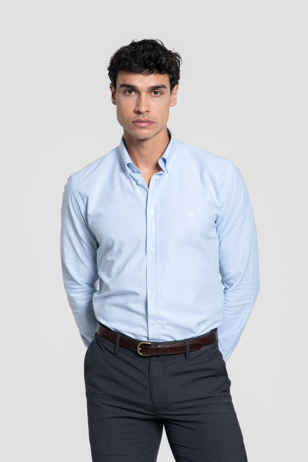 Camisa Celeste de Vestir