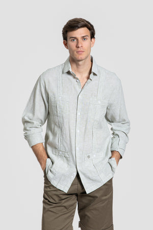 Guayabera Verde Hoja