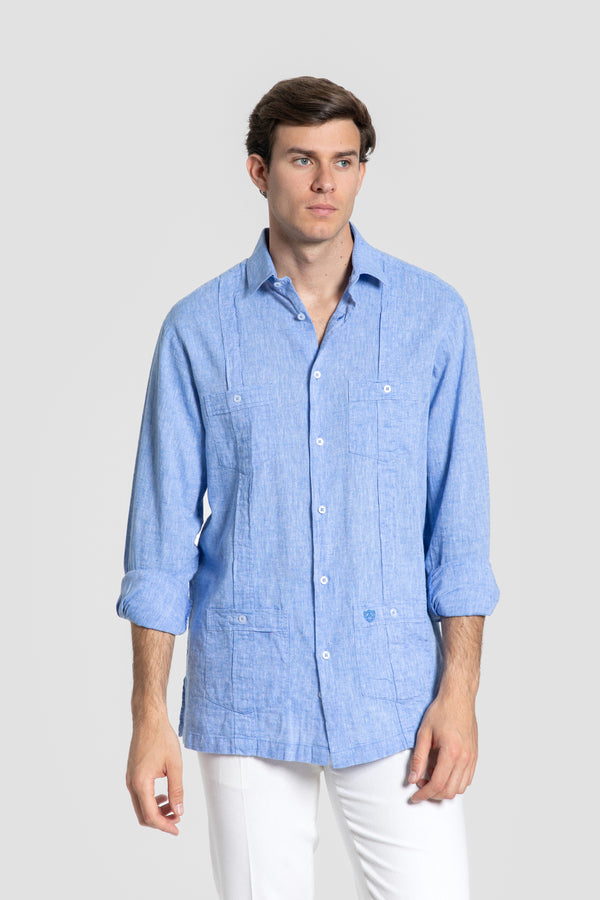 Guayabera Celeste