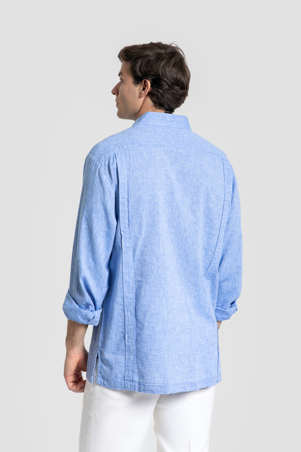 Guayabera Celeste