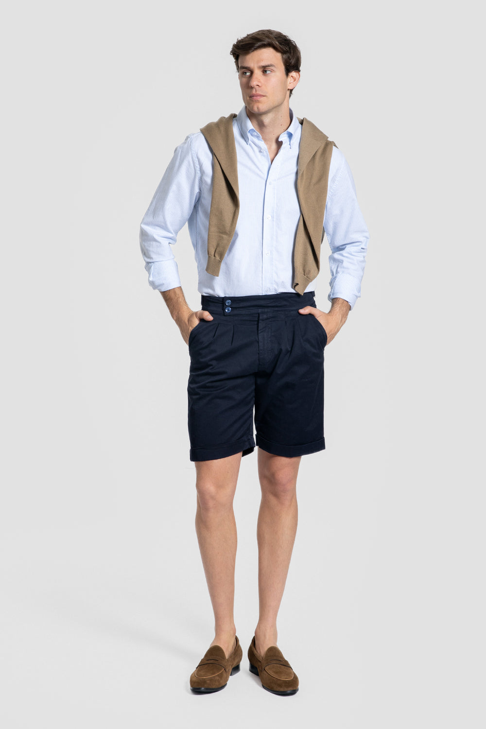 Camisa Rayas Celeste