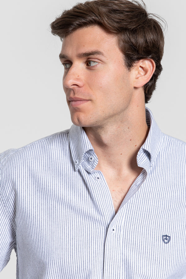Camisa Rayas Gris