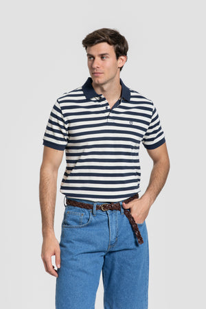 Polo Rayas Marino