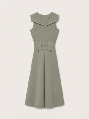 Vestido Midi Kaki