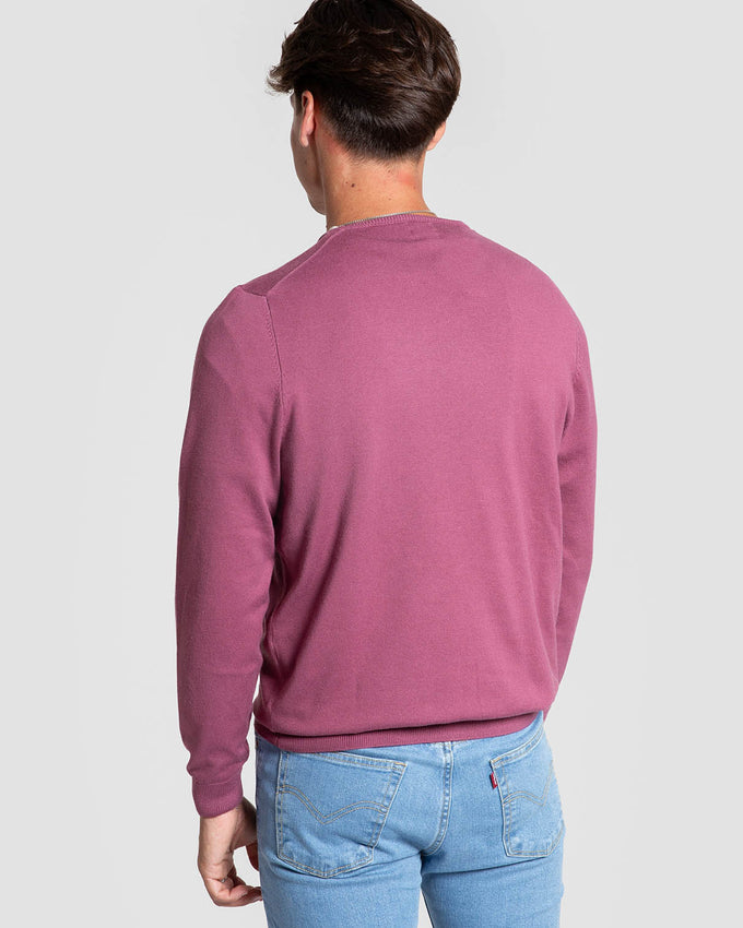 Jersey Crew Neck Buganvilla