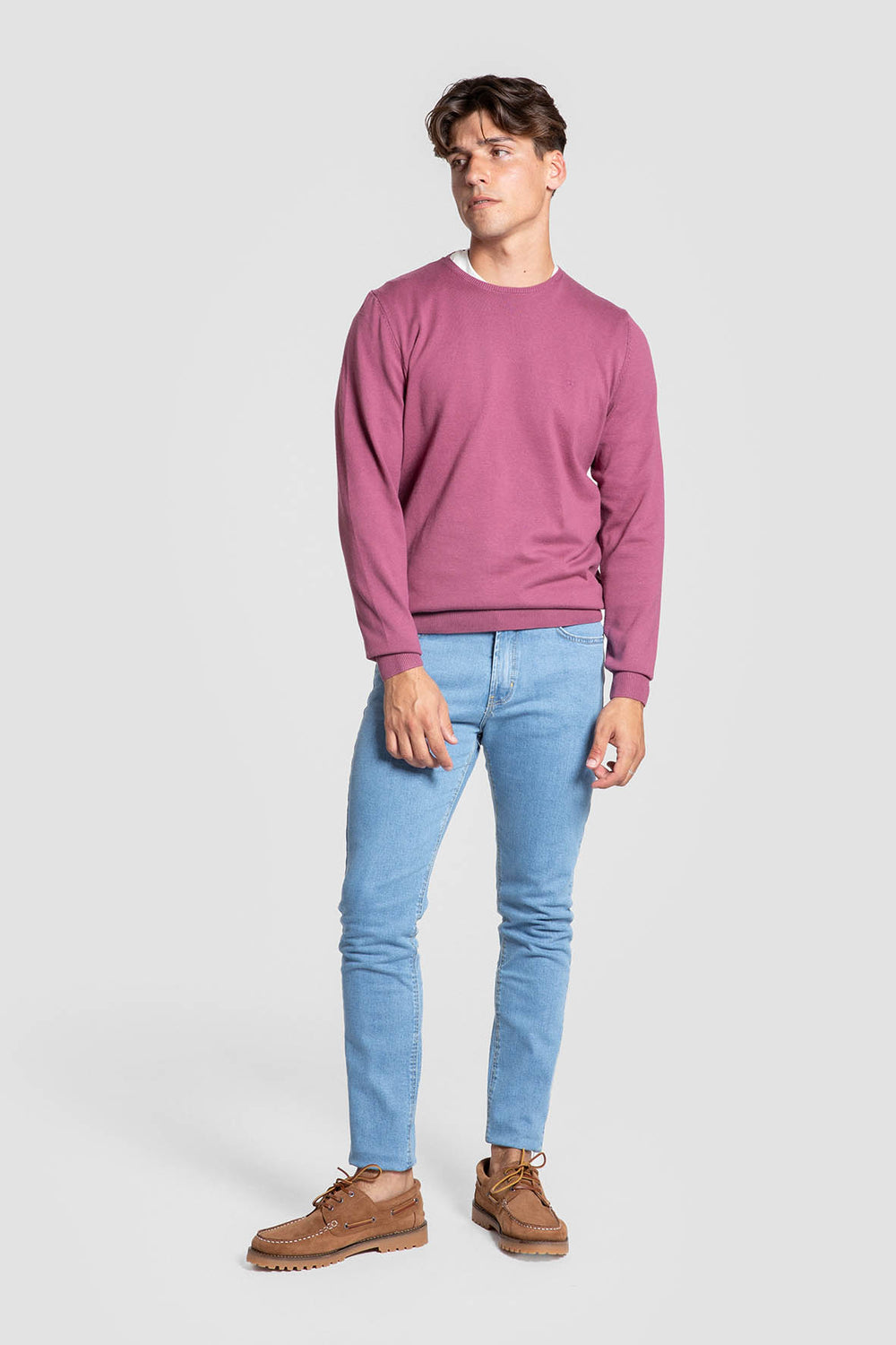 Jersey Crew Neck Buganvilla