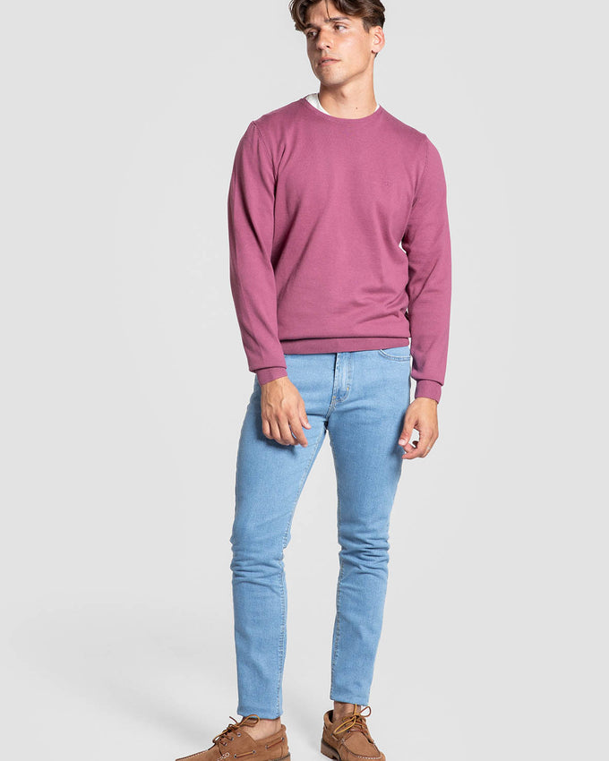 Jersey Crew Neck Buganvilla