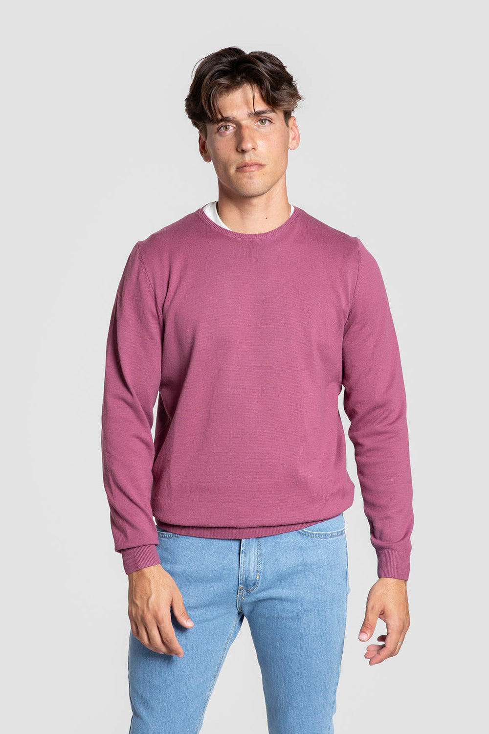 Jersey Crew Neck Buganvilla