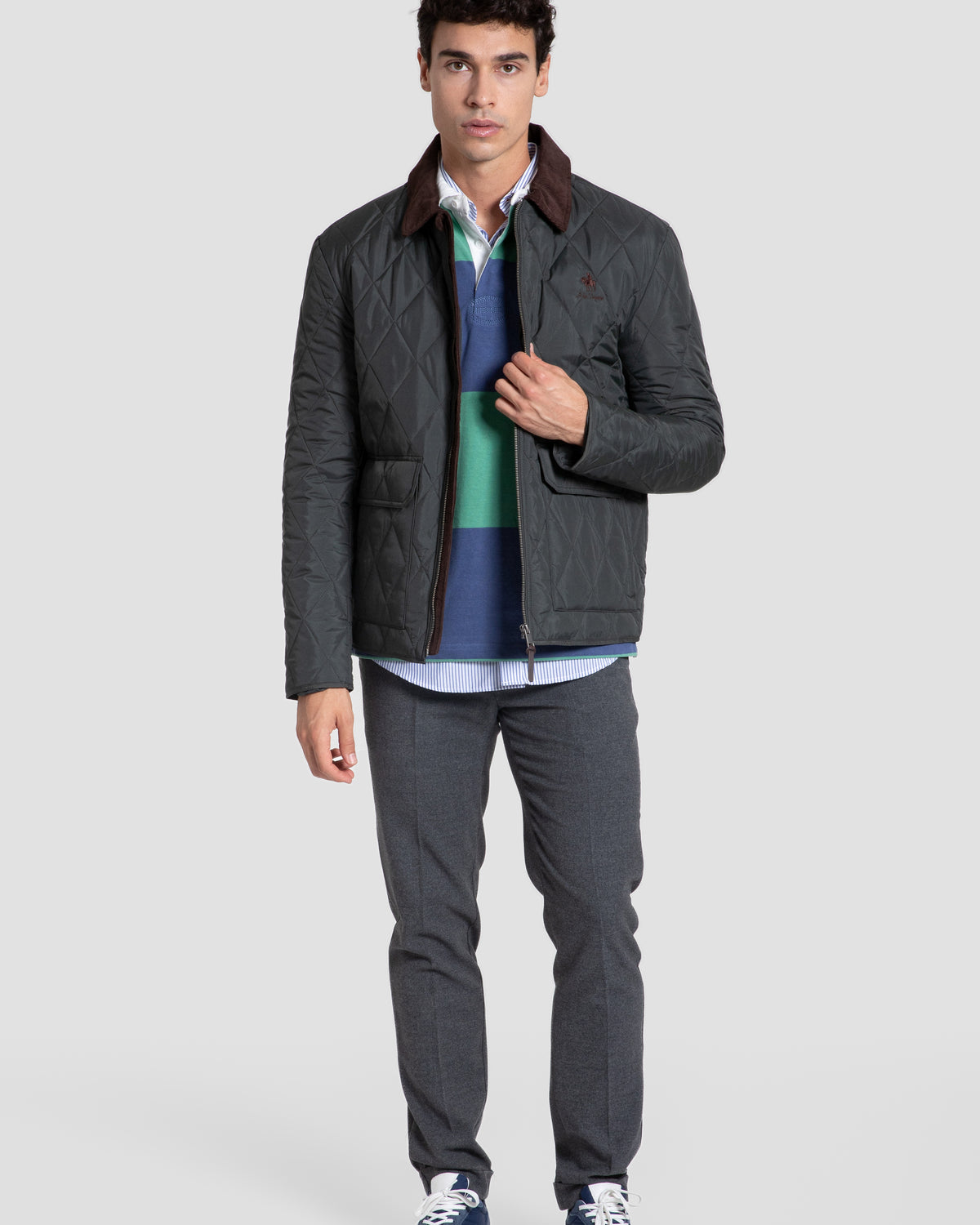 Parka Acolchada Cuello Pana