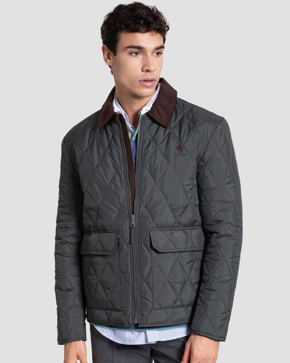Parka Acolchada Cuello Pana