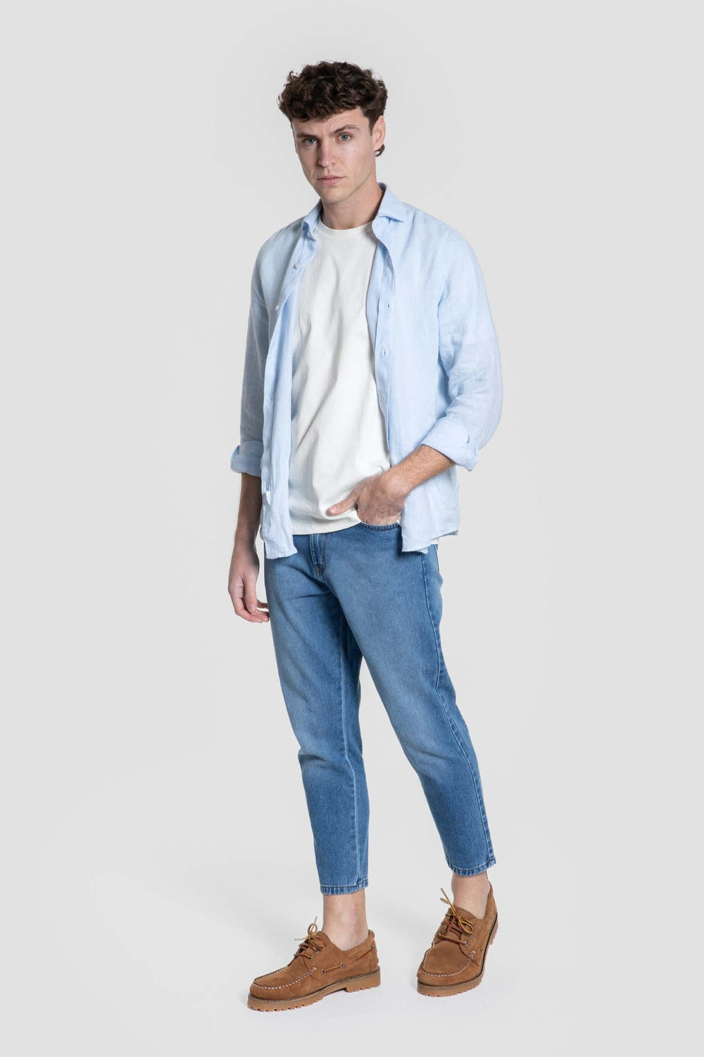 Pantalón vaquero sport ácido