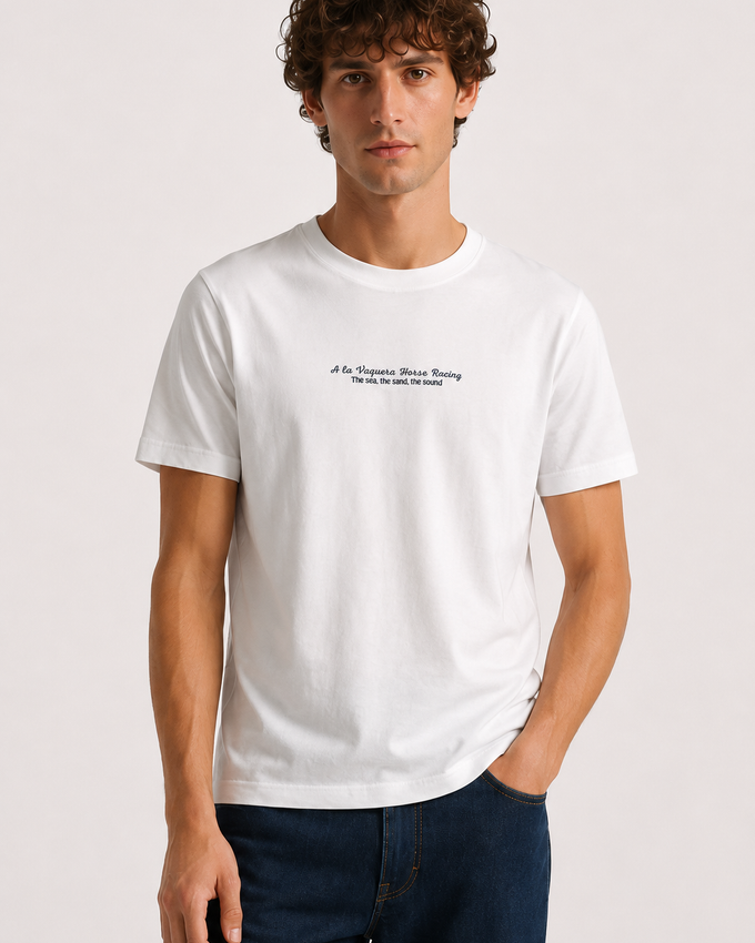Camiseta Horse Raicing Blanca