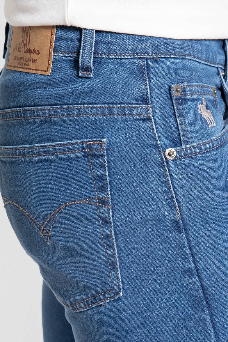 Calças de ganga de cinco bolsos
