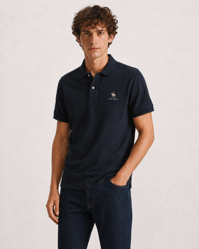 Polo cropped 425-23-0.25180 - AZUL MARINHO
