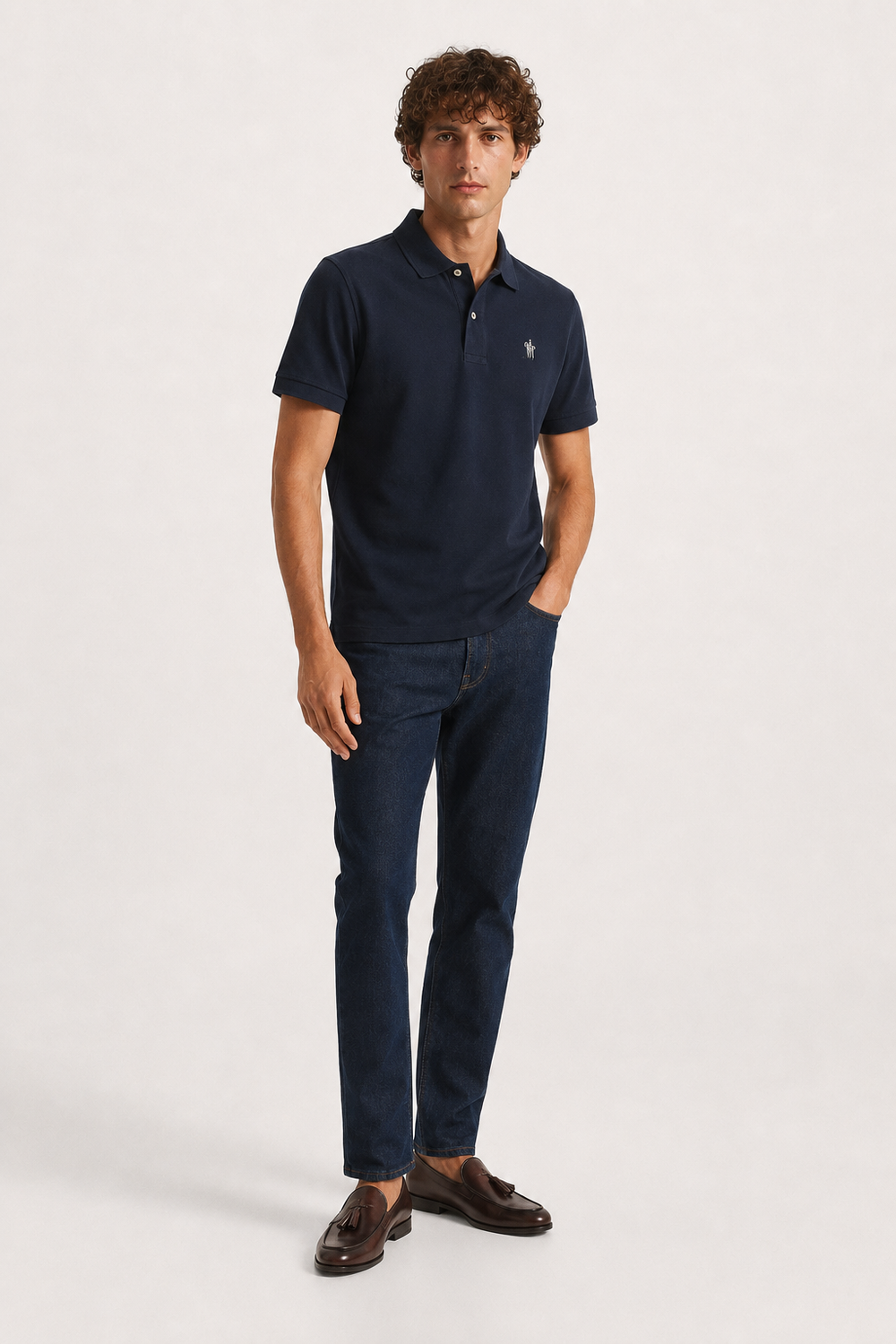 Polo cropped 425-23-0.25180 - AZUL MARINHO