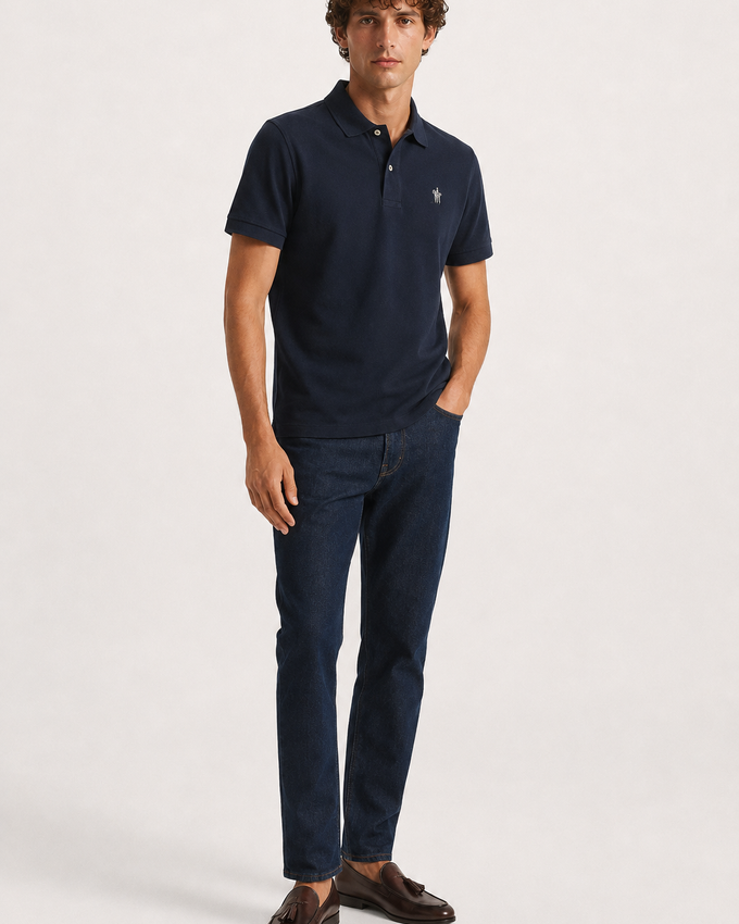 Polo cropped 425-23-0.25180 - AZUL MARINHO
