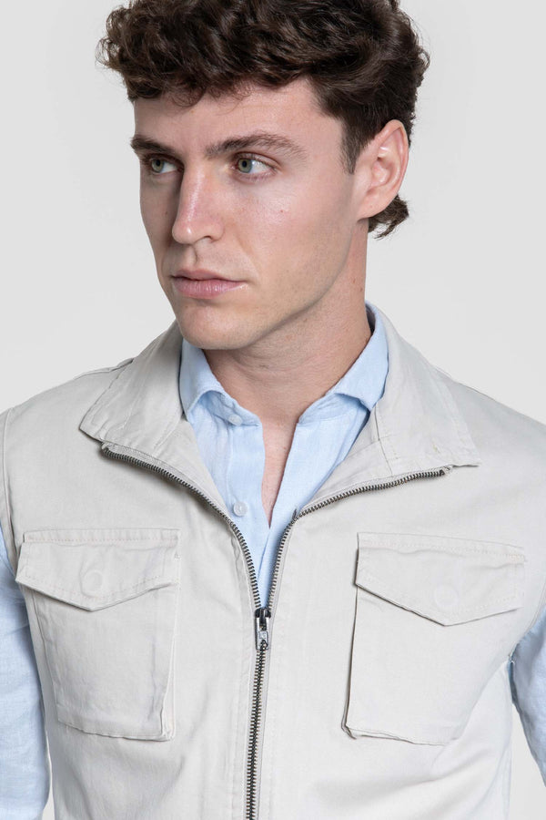 Chaleco Huelva Color Hueso