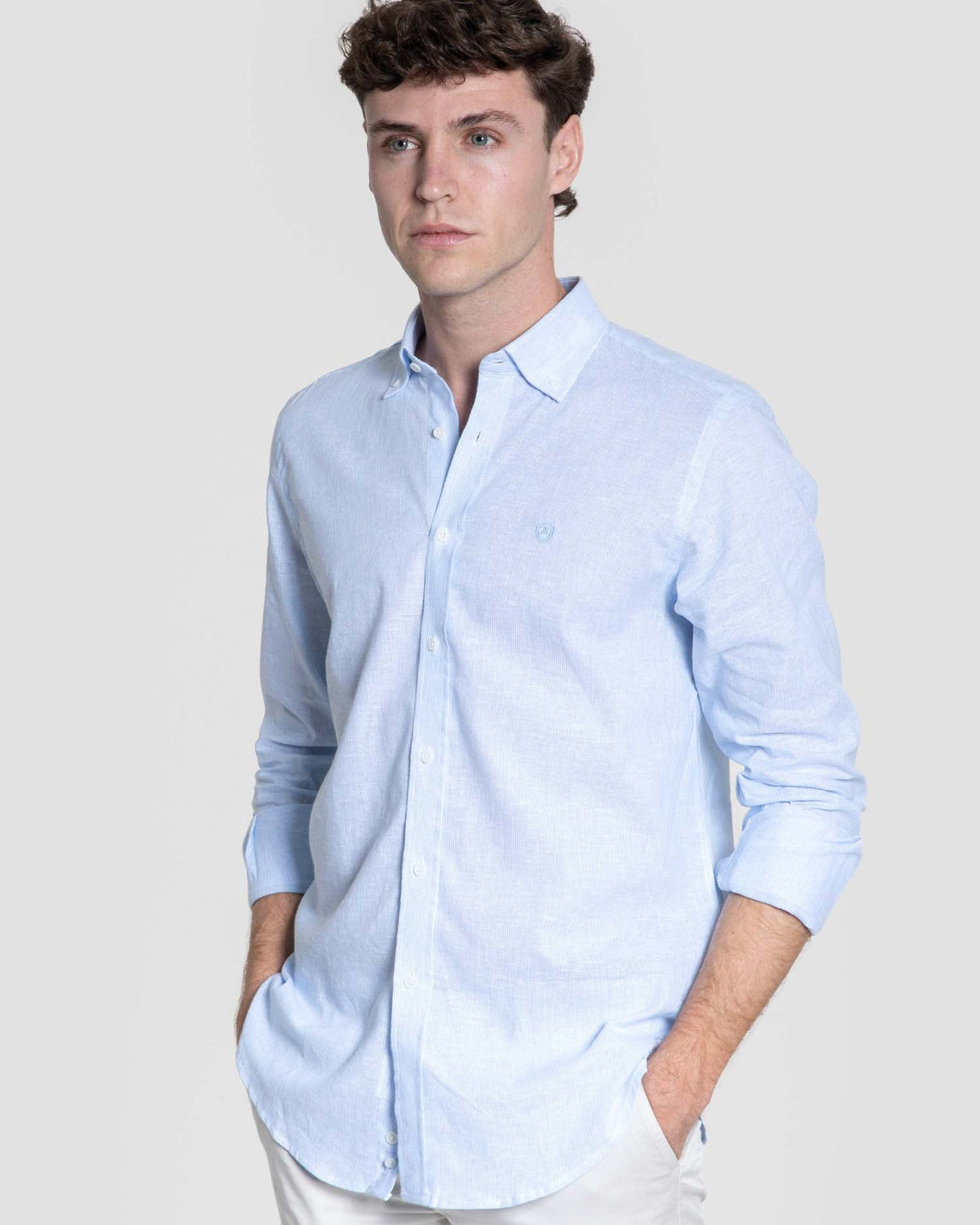 Regular Fit Sky Blue Shirt