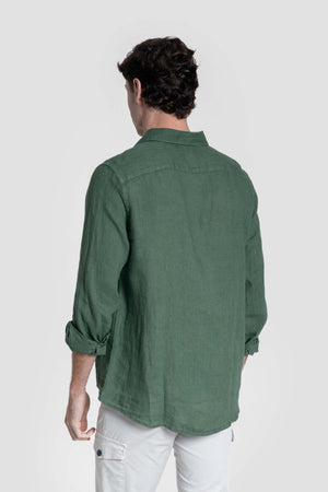 Camisa de Lino Kaki