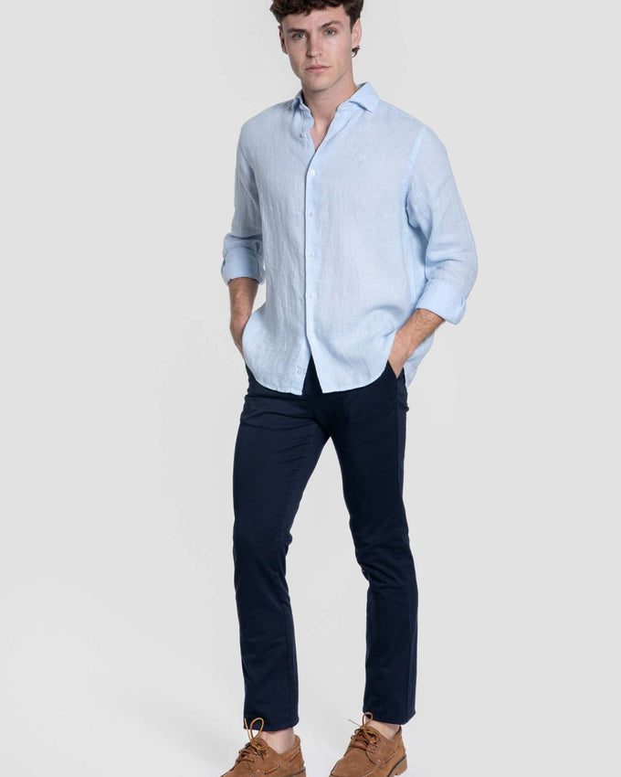 Light Blue Linen Shirt