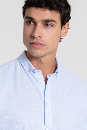 Polera Rayas Celeste