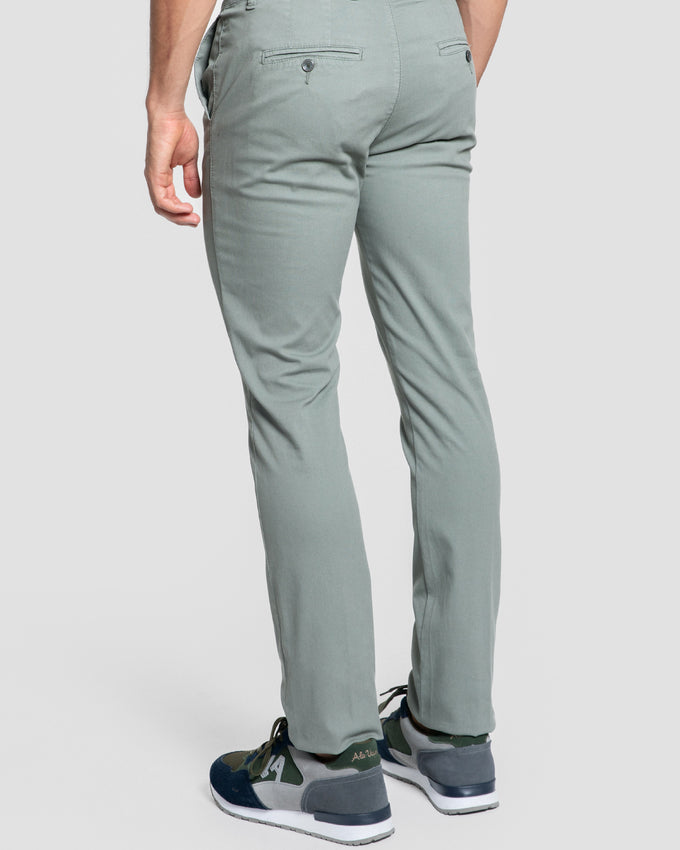 Pantalón chino hoja de hombre