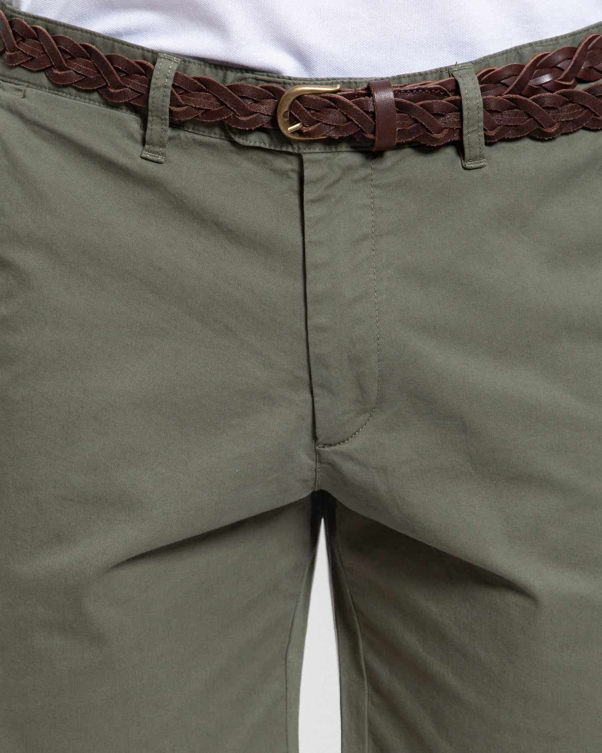 Khaki Regular Bermuda Shorts