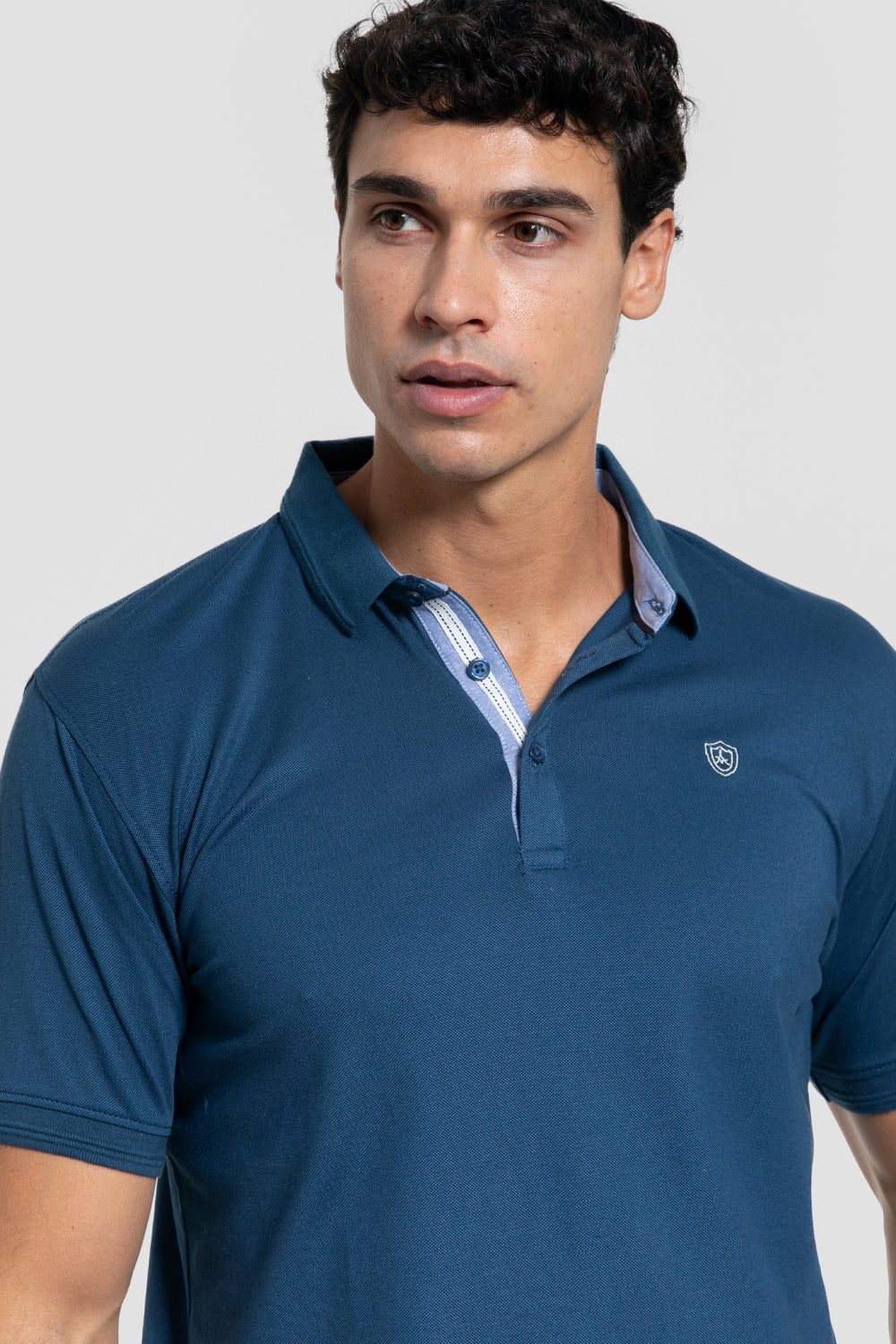 Polo Relieve Azul Noche