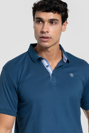 Polo Relieve Azul Noche