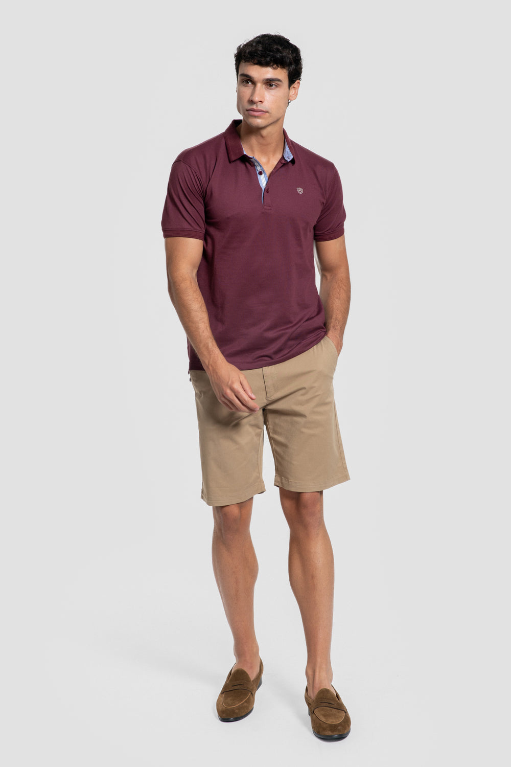 Polo Relieve Burdeos