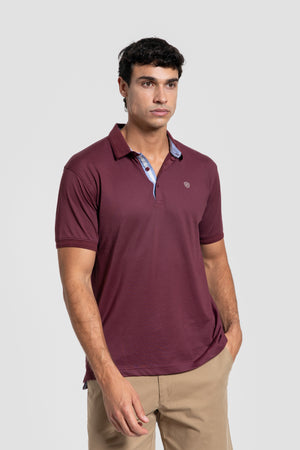 Polo Relieve Burdeos