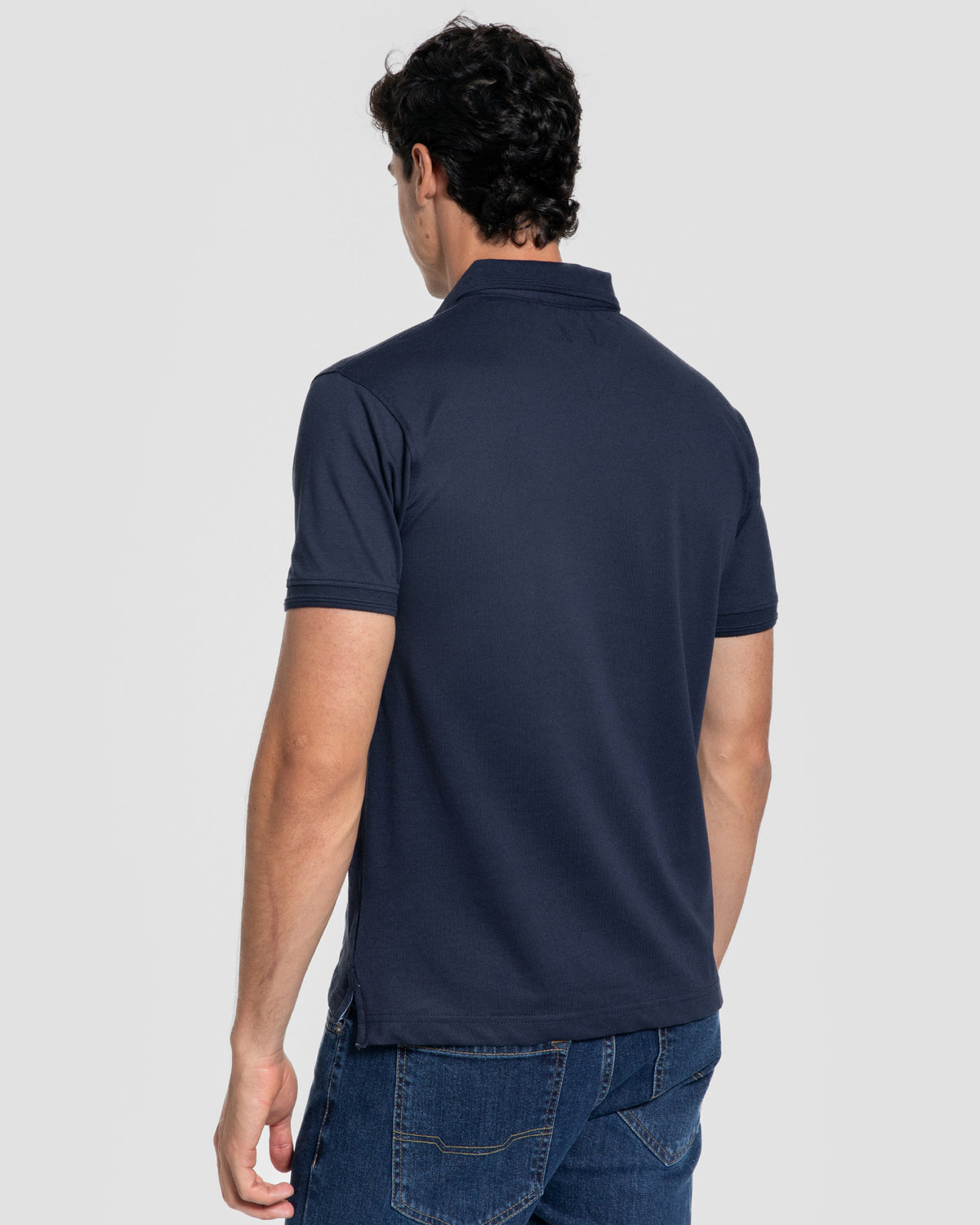 Polo Relieve Azul Marino