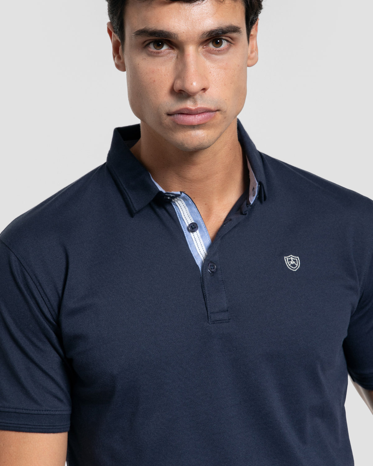 Polo Relieve Azul Marino