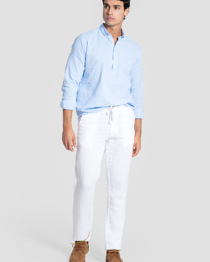 Pantalón Lino 100% Blanco