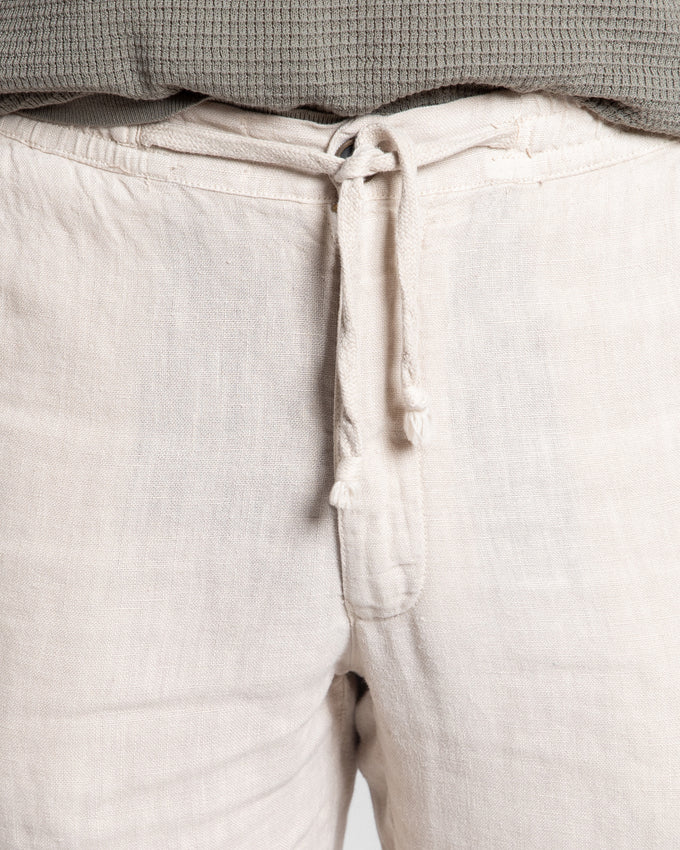 Pantalón Lino 100% Beige
