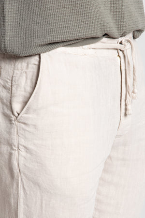 100% Linen Toronto Pants - OFF-WHITE